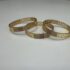 174832 $22.00 1PC STONE BANGLE GOLD PLATED