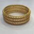 174856 $16.00 1PC STONE BANGLE GOLD PLATED