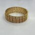 174870 $14.00 1PC STONE BANGLE GOLD PLATED